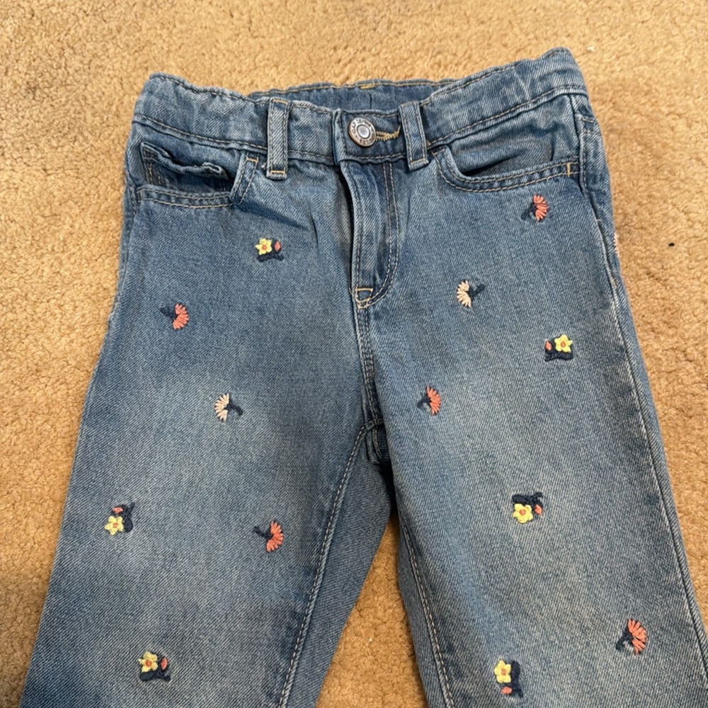 Gap Girls Embroidered Jeans 3 - Picture 3 of 5